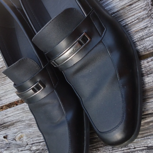 Calvin Klein Jameson men's black leather loafer original $115 - Picture 6 of 7